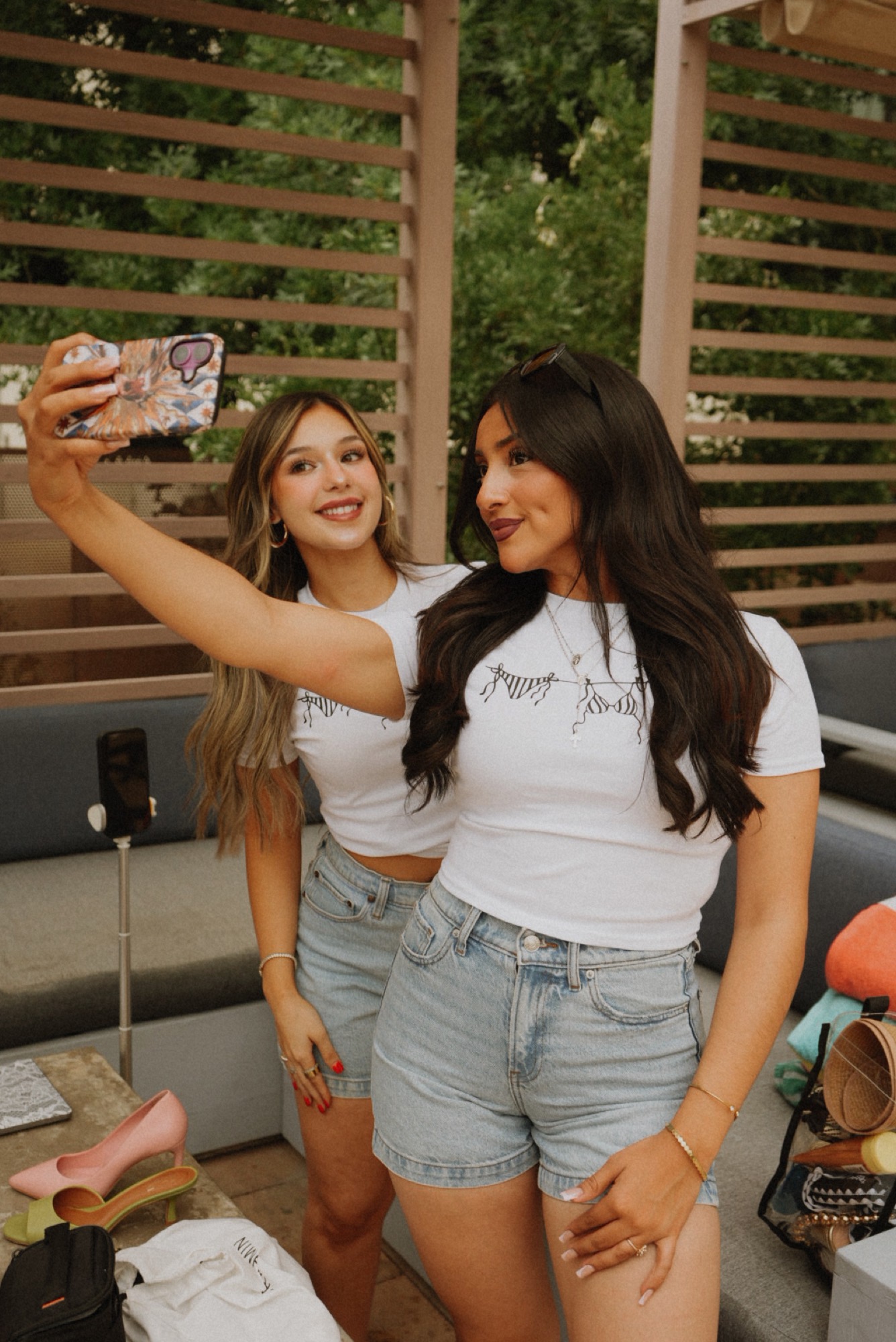 Snapping content behind the scenes